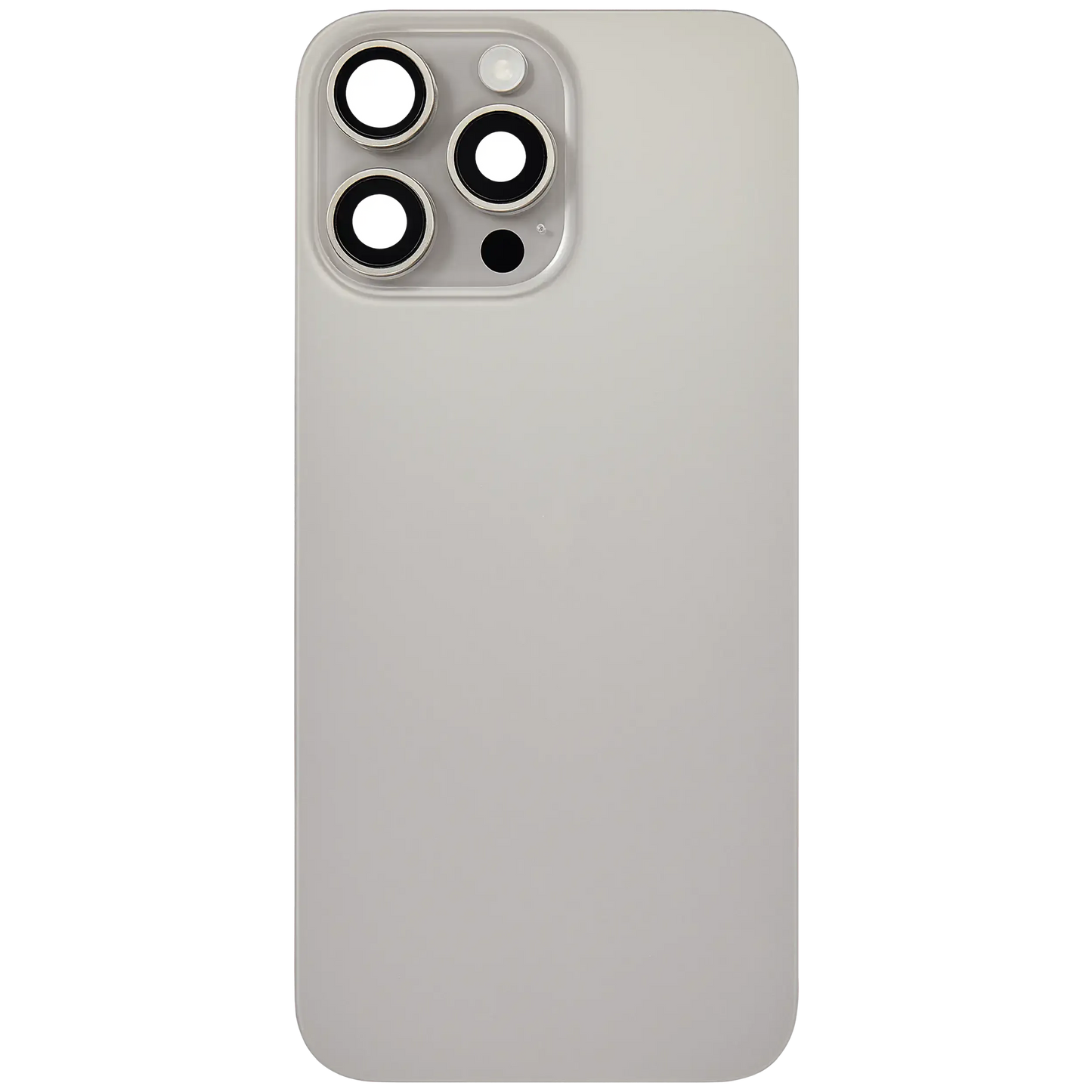 Back Glass w/ MagSafe Magnet & NFC & Flashlight Flex For iPhone 16 Pro Max (Pull) (Natural Titanium)
