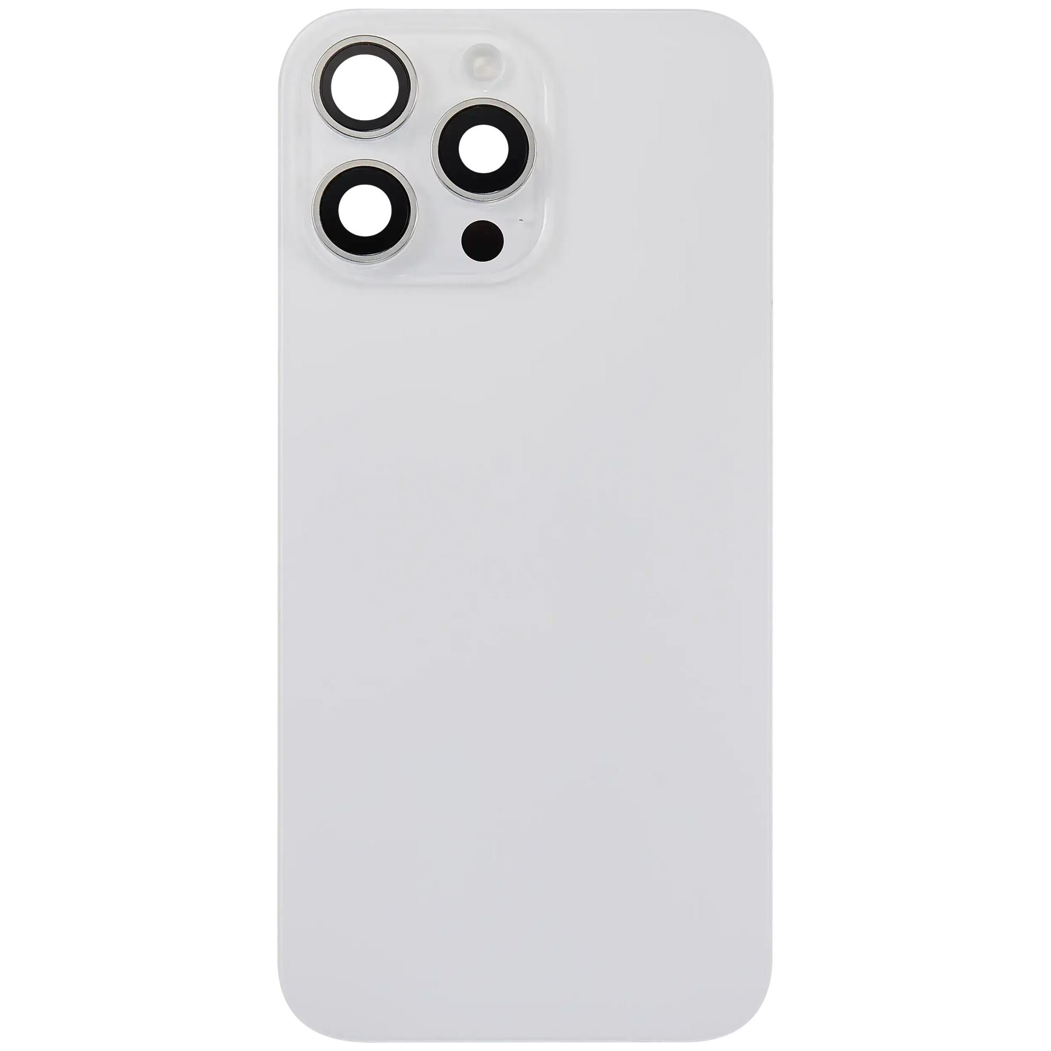 Back Glass w/ MagSafe Magnet & NFC & Flashlight Flex For iPhone 16 Pro Max (Pull) (White Titanium)