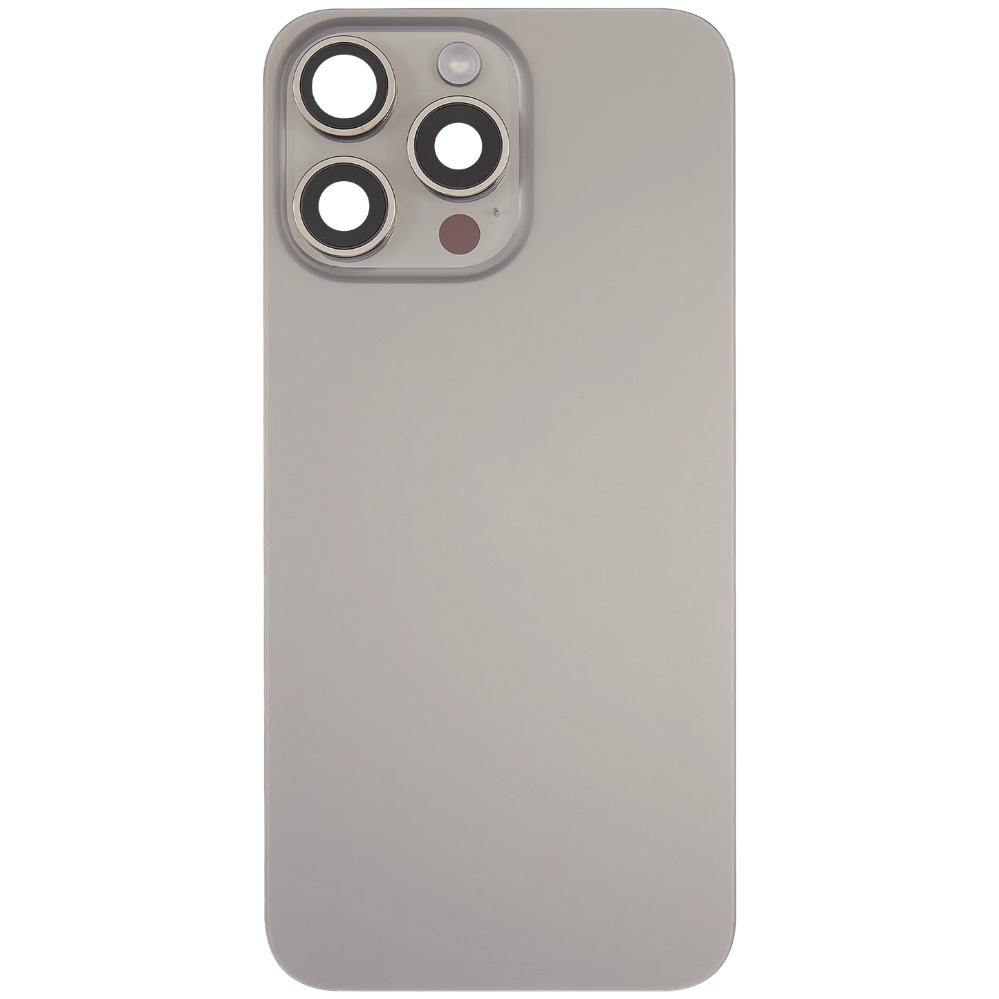 Back Glass w/ MagSafe Magnet & NFC & Flashlight Flex For iPhone 15 Pro Max (Pull) (Natural Titanium)
