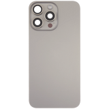 Back Glass w/ MagSafe Magnet & NFC & Flashlight Flex For iPhone 15 Pro Max (Pull) (Natural Titanium)
