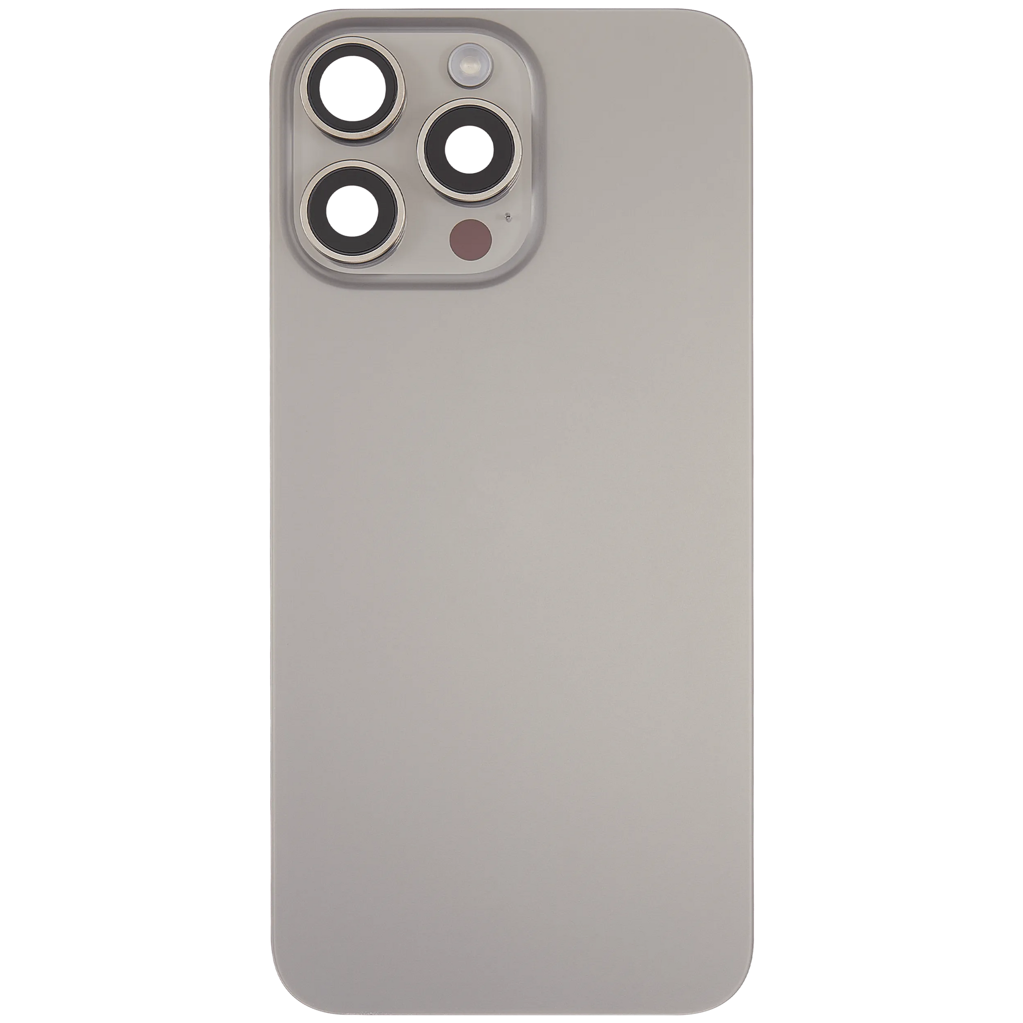 Back Glass w/ MagSafe Magnet & NFC & Flashlight Flex For iPhone 15 Pro Max (Pull) (Natural Titanium)