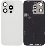 Back Glass w/ MagSafe Magnet & NFC & Flashlight Flex For iPhone 15 Pro (Pull) (White Titanium)