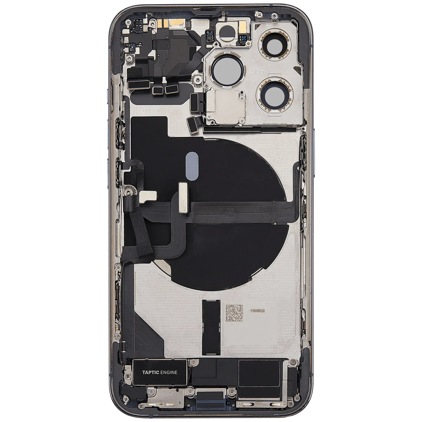 Back Housing W/ Charging Port Flex & Small Parts For iPhone 13 Pro (EU / Global Version) (Used OEM) (Pull) (Sierra Blue)
