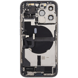 Back Housing W/ Charging Port Flex & Small Parts For iPhone 13 Pro (EU / Global Version) (Used OEM) (Pull) (Sierra Blue)