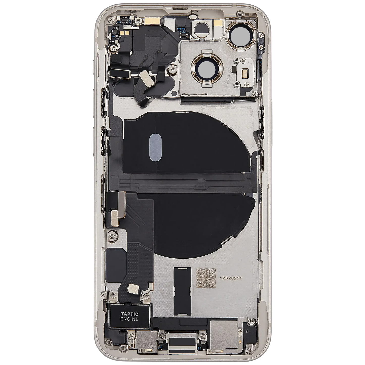 Back Housing W/ Charging Port Flex & Small Parts For iPhone 13 Mini (US Version) (Used OEM) (Pull) (Starlight)