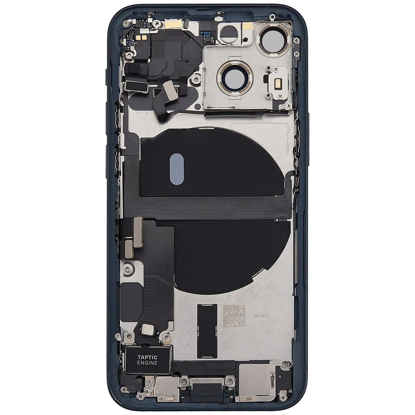 Back Housing W/ Charging Port Flex & Small Parts For iPhone 13 Mini (US Version) (Used OEM) (Pull) (Midnight)