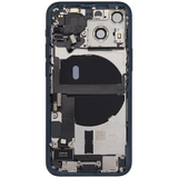 Back Housing W/ Charging Port Flex & Small Parts For iPhone 13 Mini (US Version) (Used OEM) (Pull) (Midnight)