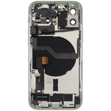 Back Housing W/ Charging Port Flex & Small Parts For iPhone 12 (US Version) (Used OEM) (Pull) (Green)