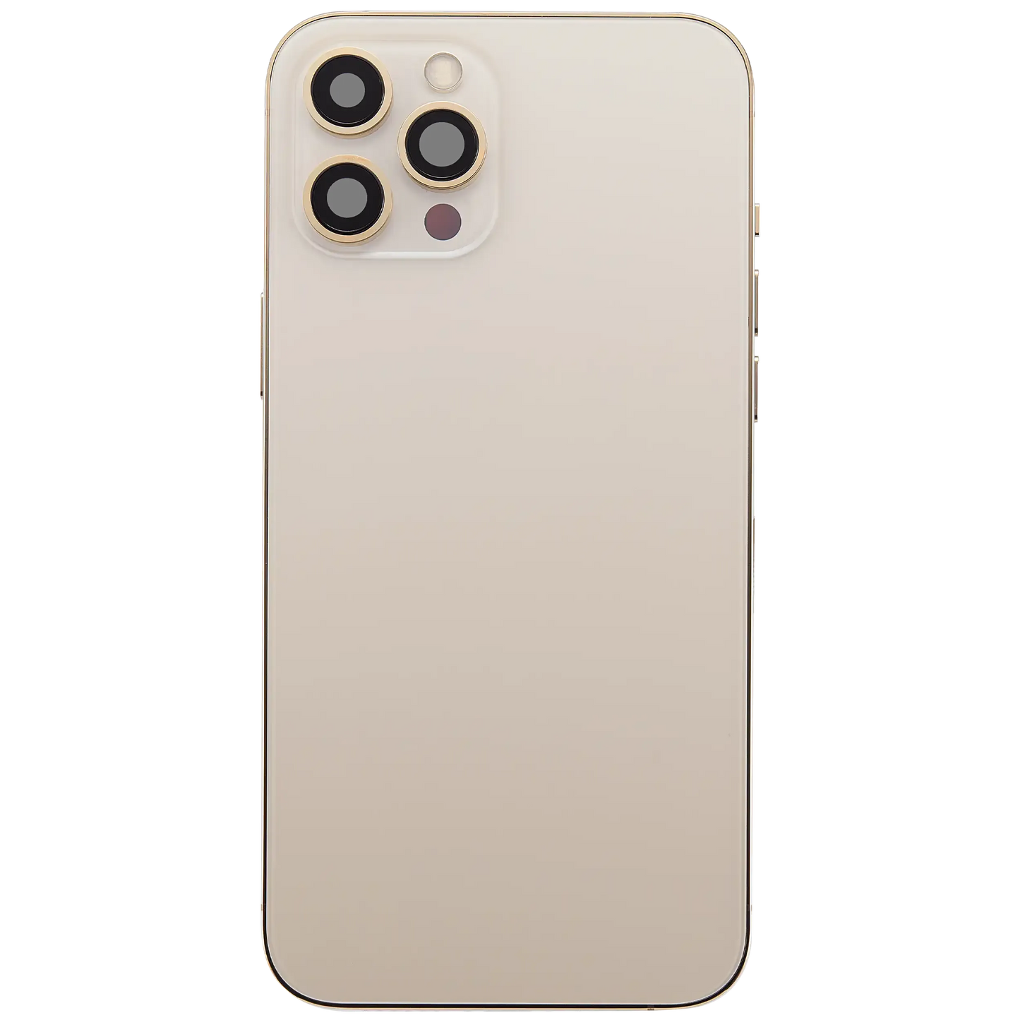 Back Housing W/ Charging Port Flex & Small Parts For iPhone 12 Pro Max (EU / Global Version) (Used OEM) (Pull) (Gold)