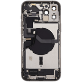 Back Housing W/ Charging Port Flex & Small Parts For iPhone 12 Pro Max (EU / Global Version) (Used OEM) (Pull) (Graphite)