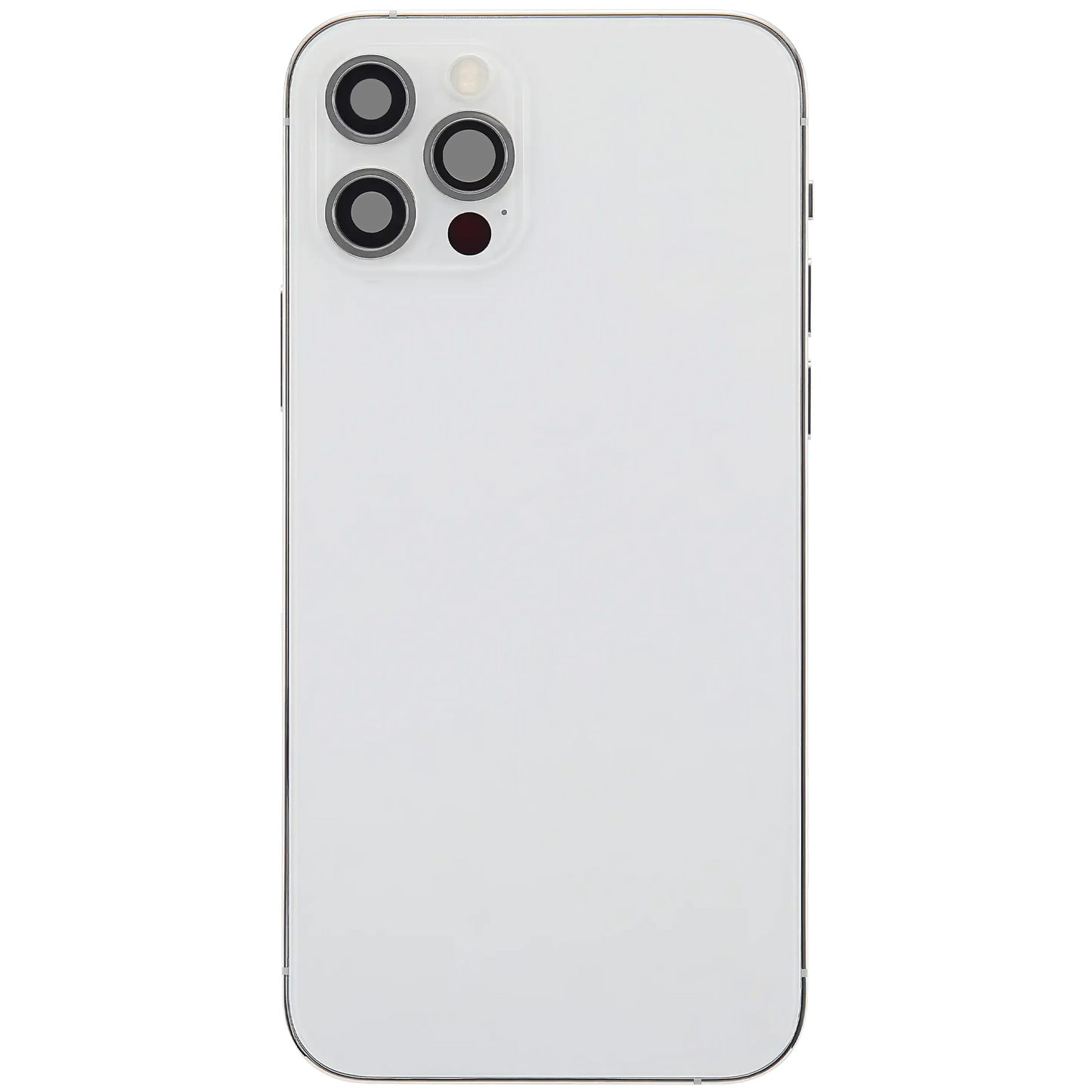 Back Housing W/ Charging Port Flex & Small Parts For iPhone 12 Pro (US Version) (Pull) (Silver)