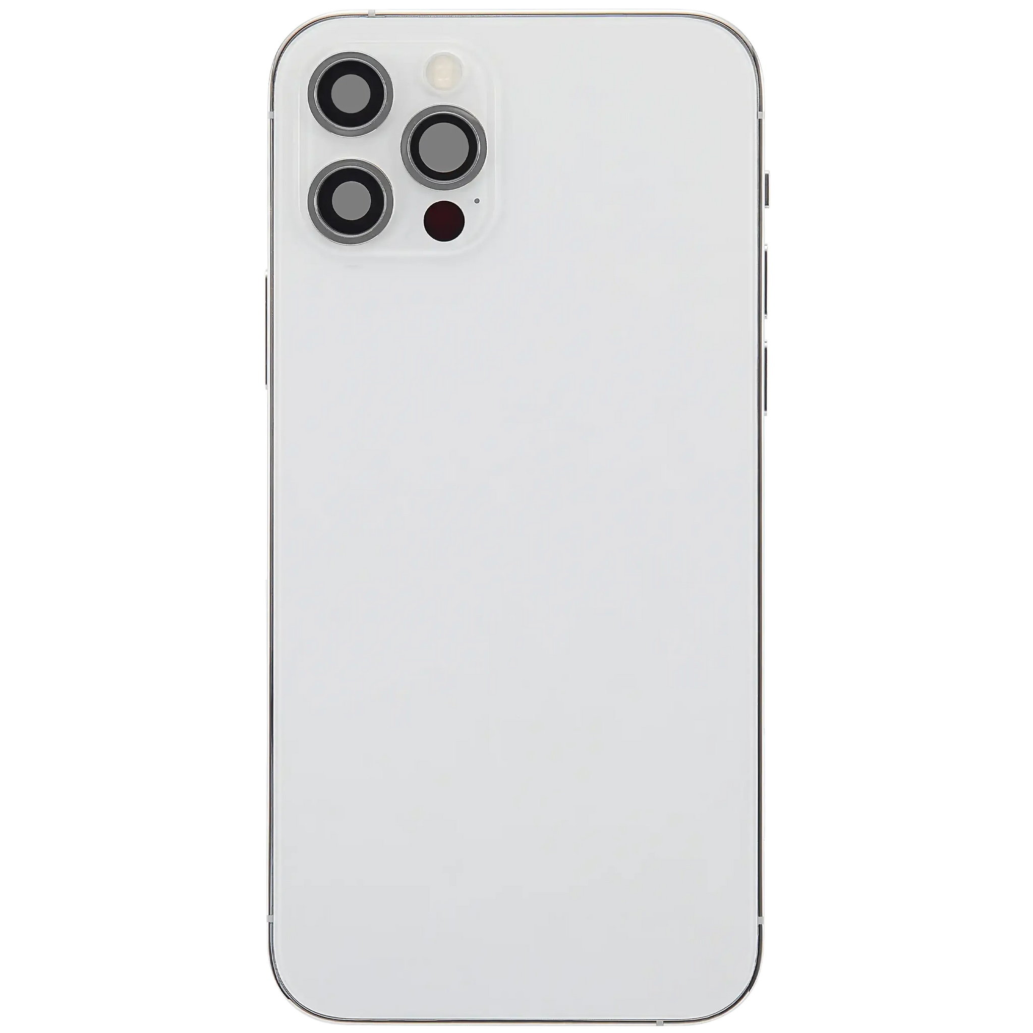 Back Housing W/ Charging Port Flex & Small Parts For iPhone 12 Pro (US Version) (Pull) (Silver)