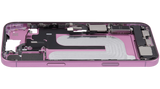 Mid-Frame Housing W/ Charging Port Flex & Small Parts For iPhone 16 Plus (US Version) (Pull) (Pink)