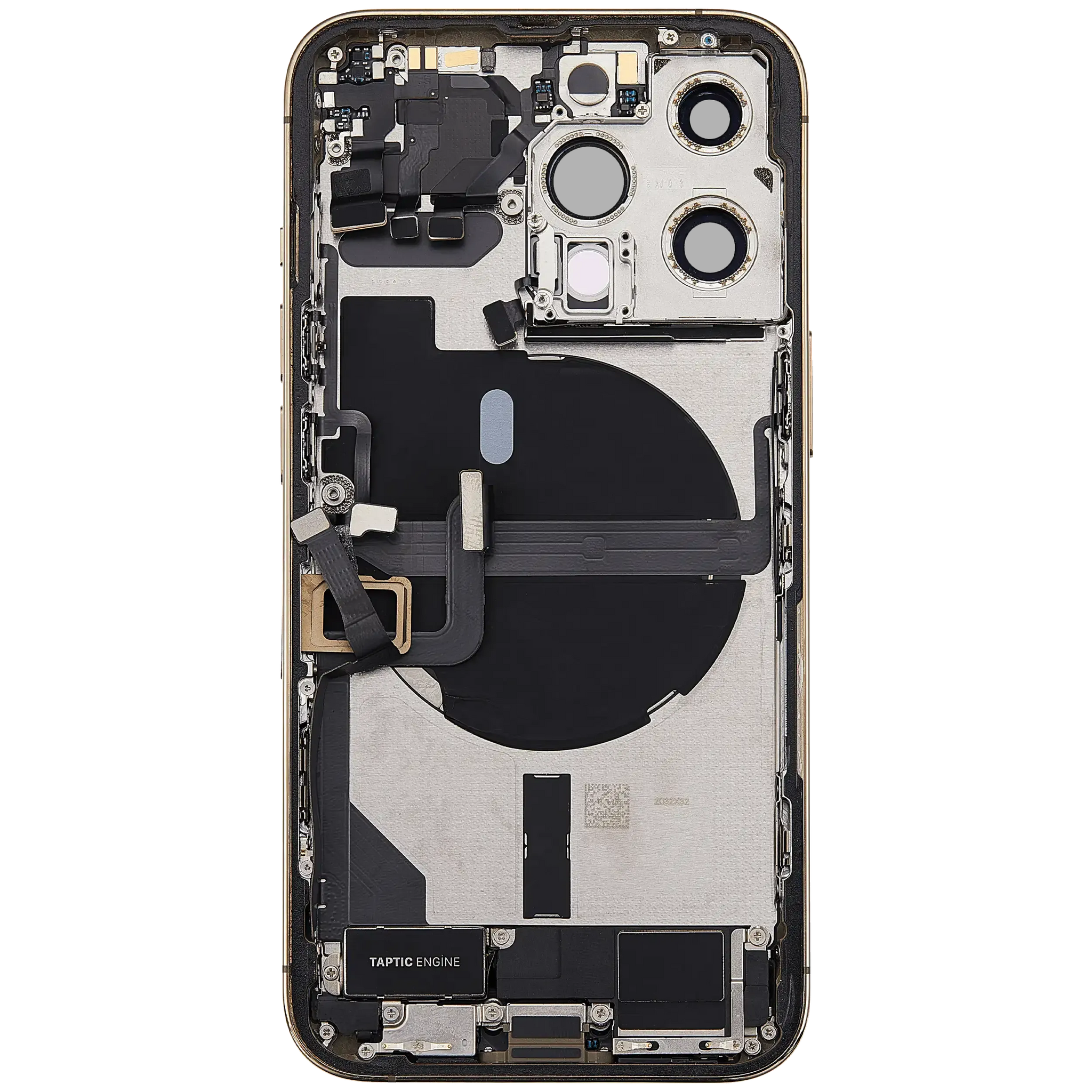 Back Housing W/ Charging Port Flex & Small Parts For iPhone 13 Pro (EU / Global Version) (Used OEM) (Pull) (Gold)