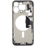 Mid-Frame Housing W/ Charging Port Flex & Small Parts For iPhone 15 Pro Max (EU / Global Version) (Pull) (Natural Titanium)