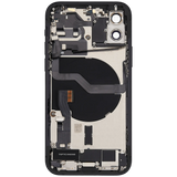 Back Housing W/ Charging Port Flex & Small Parts For iPhone 12 (EU / Global Version) (Used OEM) (Pull) (Black)