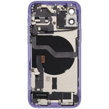 Back Housing W/ Charging Port Flex & Small Parts For iPhone 12 (EU / Global Version) (Used OEM) (Pull) (Purple)