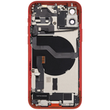 Back Housing W/ Charging Port Flex & Small Parts For iPhone 12 (EU / Global Version) (Used OEM) (Pull) (Red)