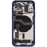 Back Housing W/ Charging Port Flex & Small Parts For iPhone 12 (EU / Global Version) (Used OEM) (Pull) (Blue)