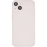 Back Housing W/ Charging Port Flex & Small Parts For iPhone 13 (US Version) (Used OEM) (Pull) (Pink)