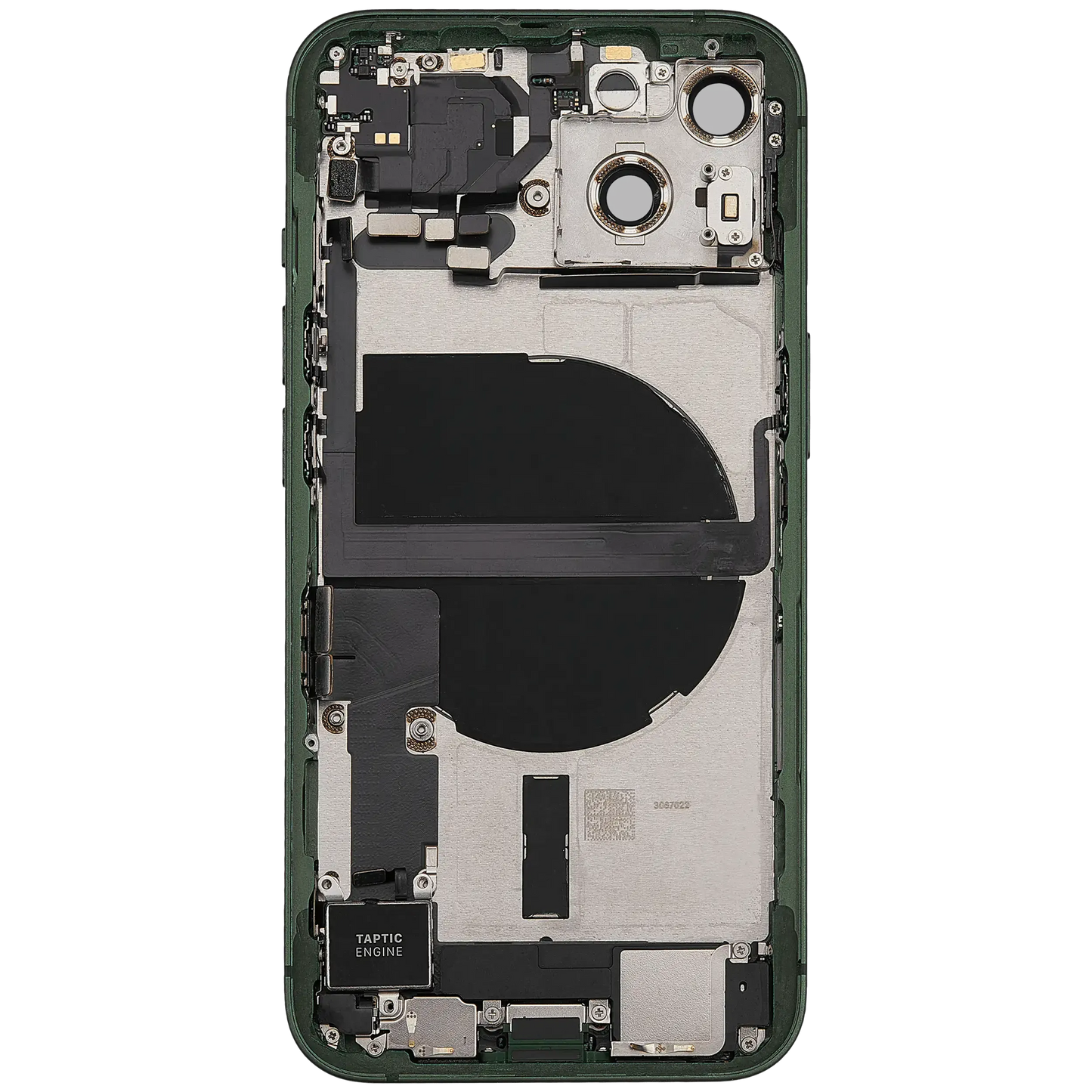 Back Housing W/ Charging Port Flex & Small Parts For iPhone 13 (US Version) (Used OEM) (Pull) (Green)