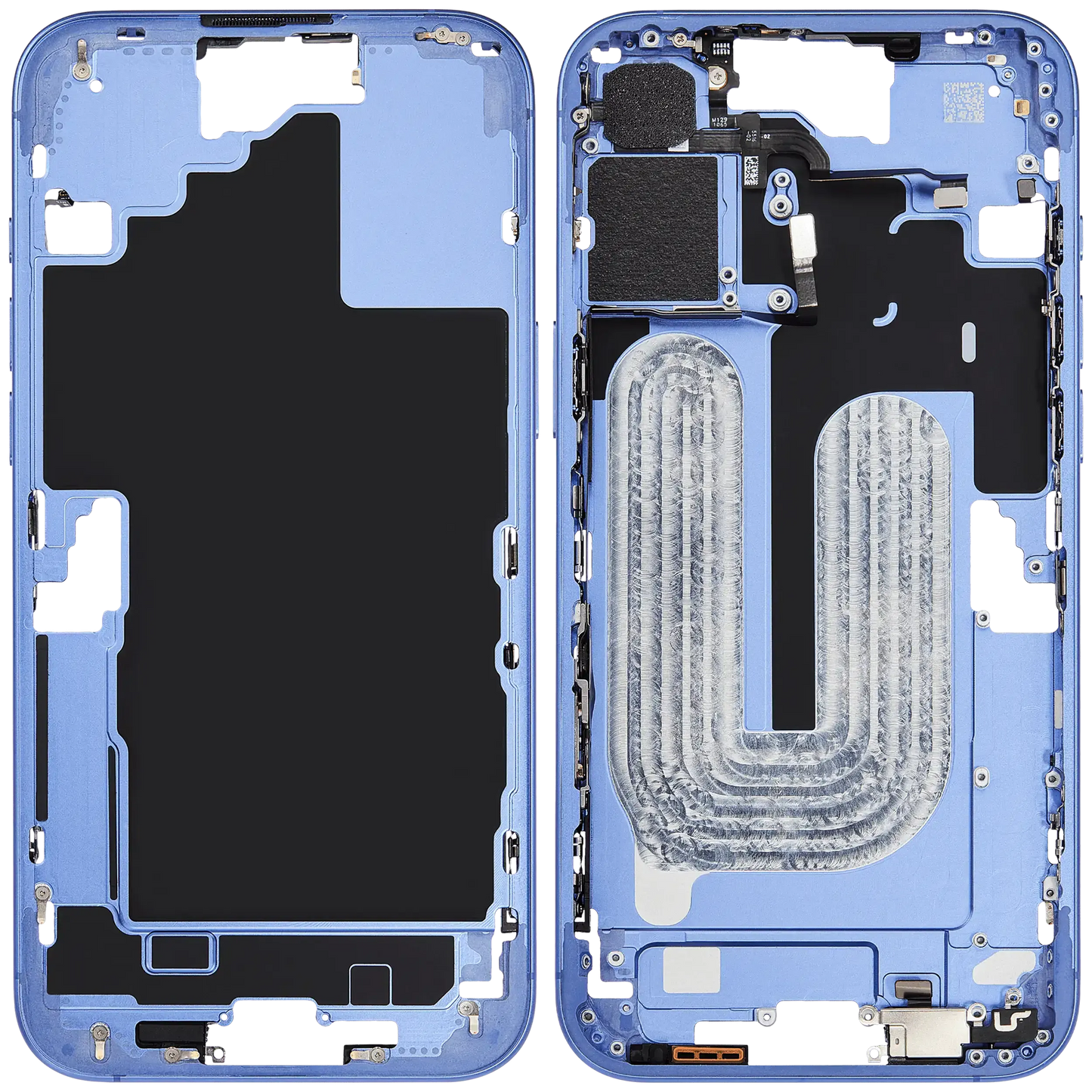 Mid-Frame Housing W/ Small Parts For iPhone 16 Plus (EU / Global Version) (Pull) (Ultramarine)