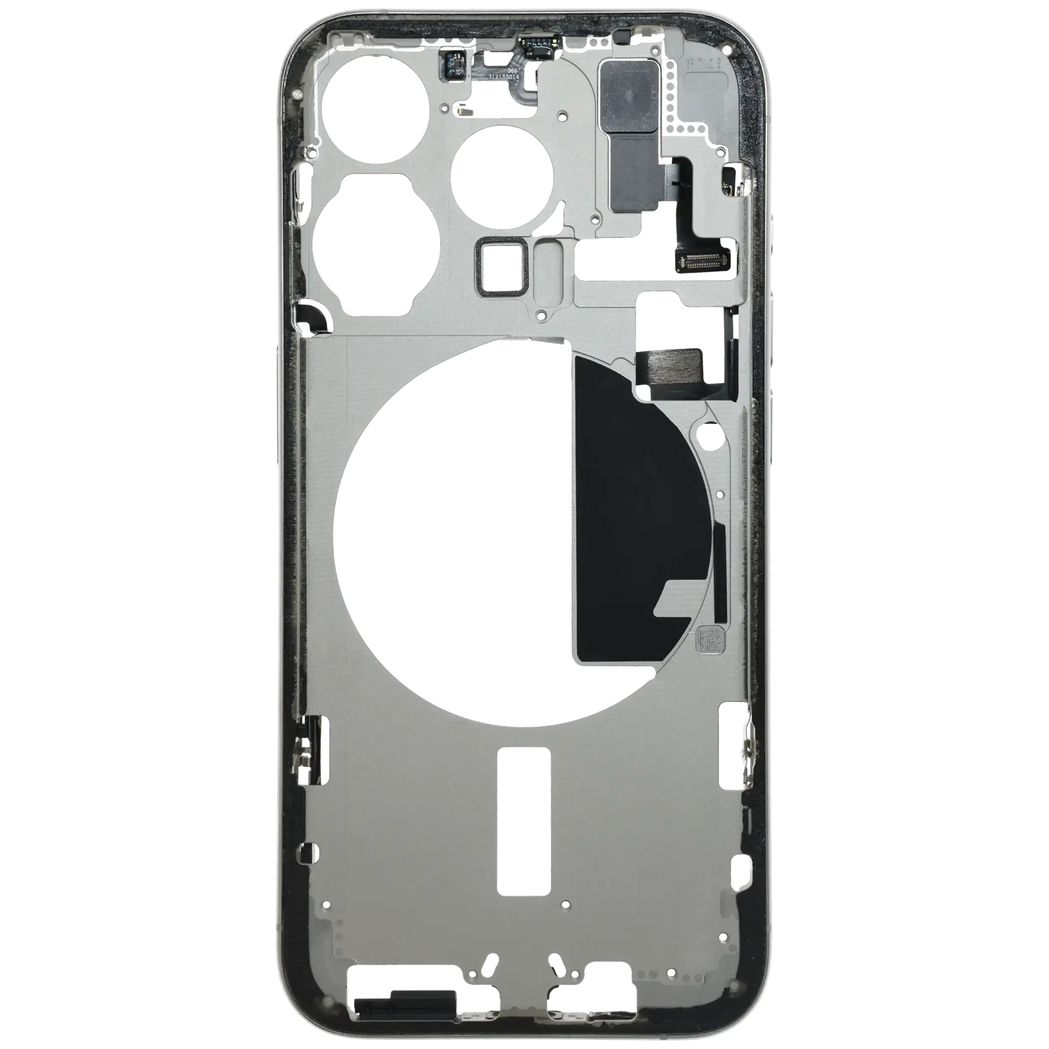 Mid-Frame Housing W/ Small Parts For iPhone 15 Pro (EU / Global Version) (Pull) (White Titanium)