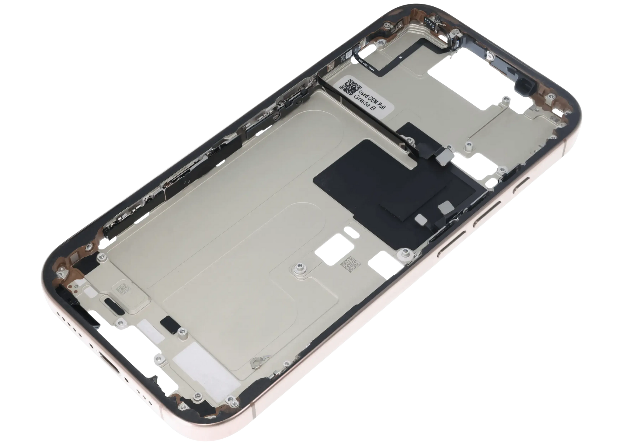 Mid-Frame Housing W/ Small Parts For iPhone 16 Pro (US Version) (Pull) (Desert Titanium)