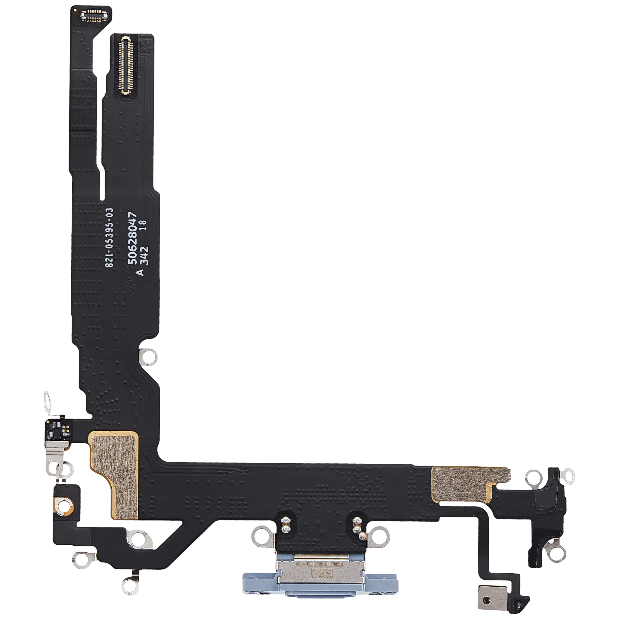 Charging Port Flex Cable For iPhone 17 (Pull) (Mist Blue)