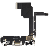 Charging Port Flex Cable For iPhone 15 Pro (Pull) (White Titanium)