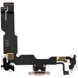 Charging Port Flex Cable For iPhone 15 Plus (Pull) (Pink)