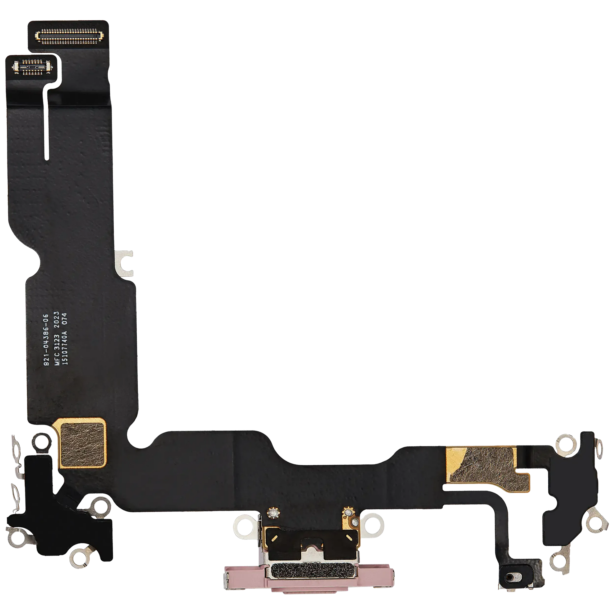 Charging Port Flex Cable For iPhone 15 Plus (Pull) (Pink)