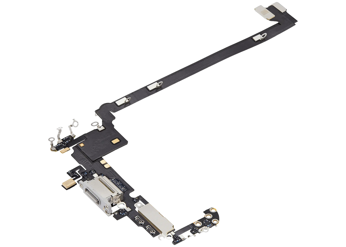 Charging Port Flex Cable For iPhone 17 Pro Max (Pull) (US Version) (Silver)