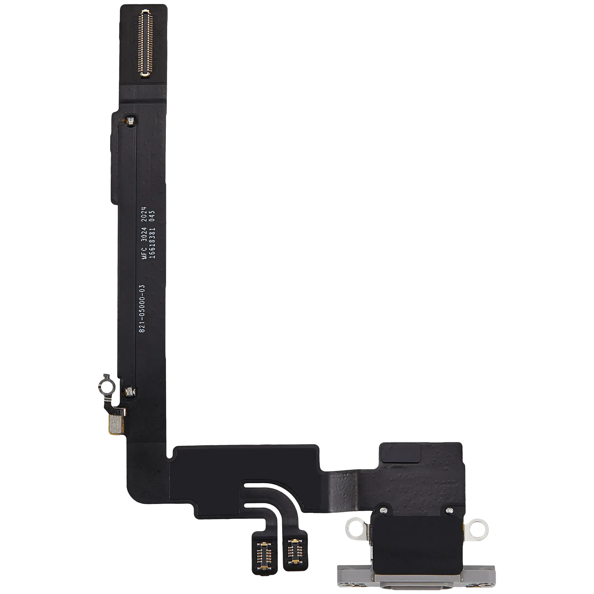 Charging Port Flex Cable For iPhone 16 Pro Max (Pull) (White Titanium)