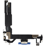 Charging Port Flex Cable For iPhone 16 (Pull) (Ultramarine)