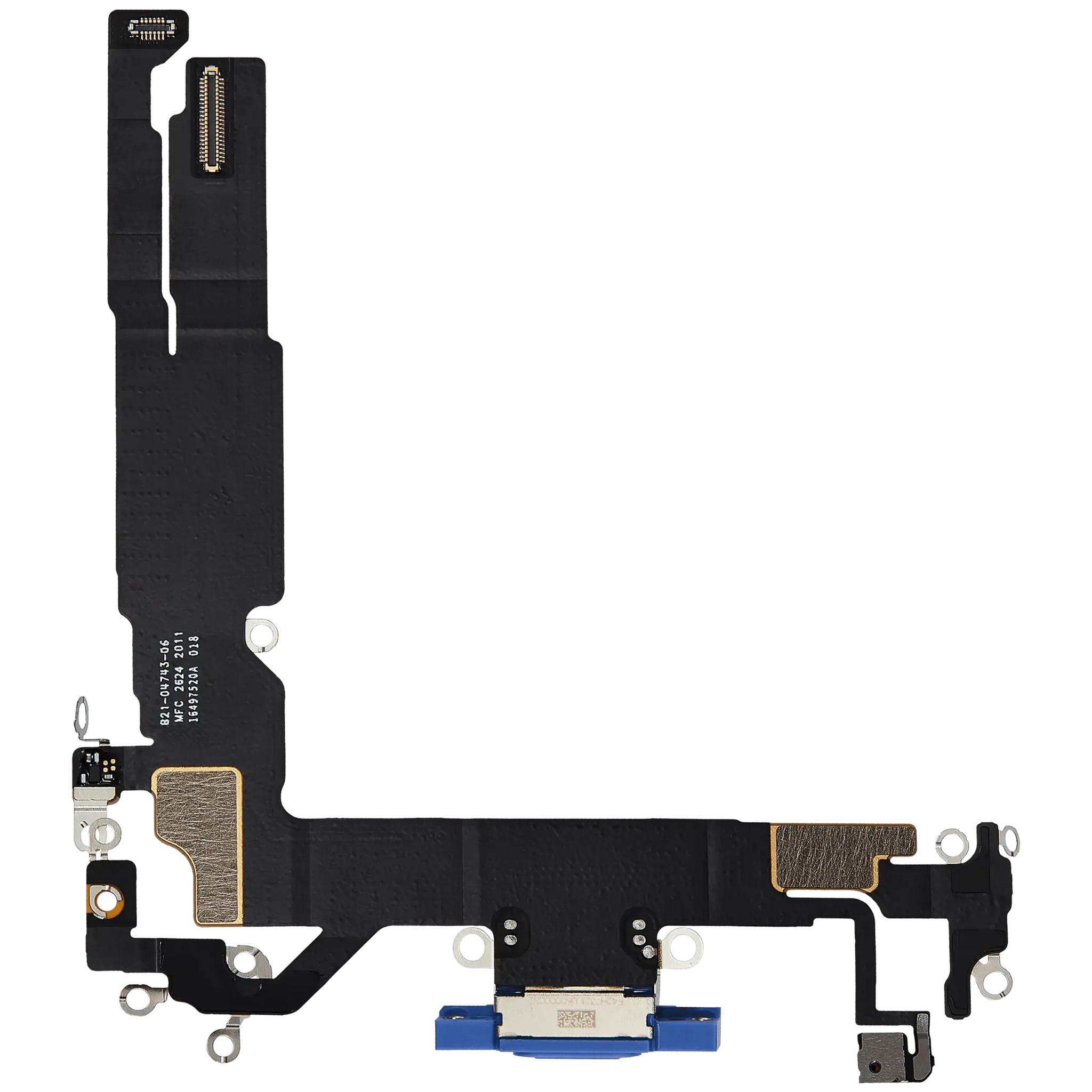 Charging Port Flex Cable For iPhone 16 (Pull) (Ultramarine)