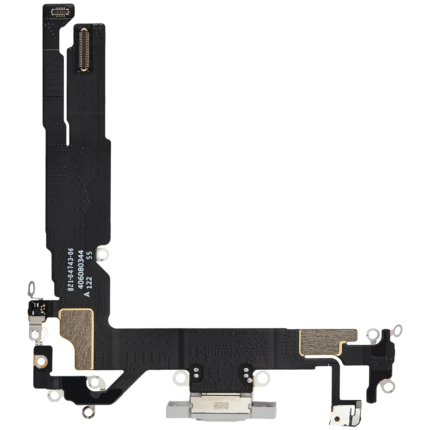 Charging Port Flex Cable For iPhone 16 (Pull) (White)