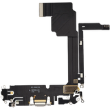 Charging Port Flex Cable For iPhone 15 Pro Max (Pull) (White Titanium)