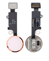 Home Button With Flex For iPhone 7 / 7 Plus / 8 / 8 Plus / SE (2020) / SE (2022) (Warning: For Cosmetic Use Only) (Rose Gold) (Pull)