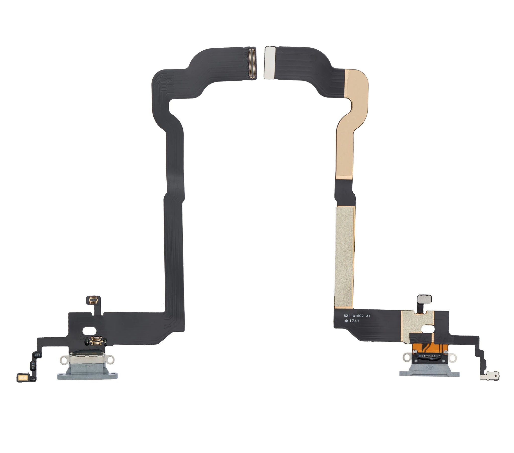 Charging Port Flex Cable For iPhone X (Pull) (Silver)