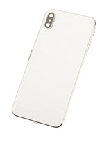 Back Housing W/ Small Components Pre-Installed For iPhone XS Max (Used OEM) (Pull) (Silver)