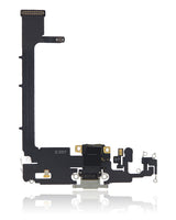 Charging Port Flex Cable With Board For iPhone 11 Pro Max (Used OEM) (Pull) (Silver)