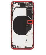 Back Housing W/ Small Components Pre-Installed For iPhone 8 (Pull) (Red)