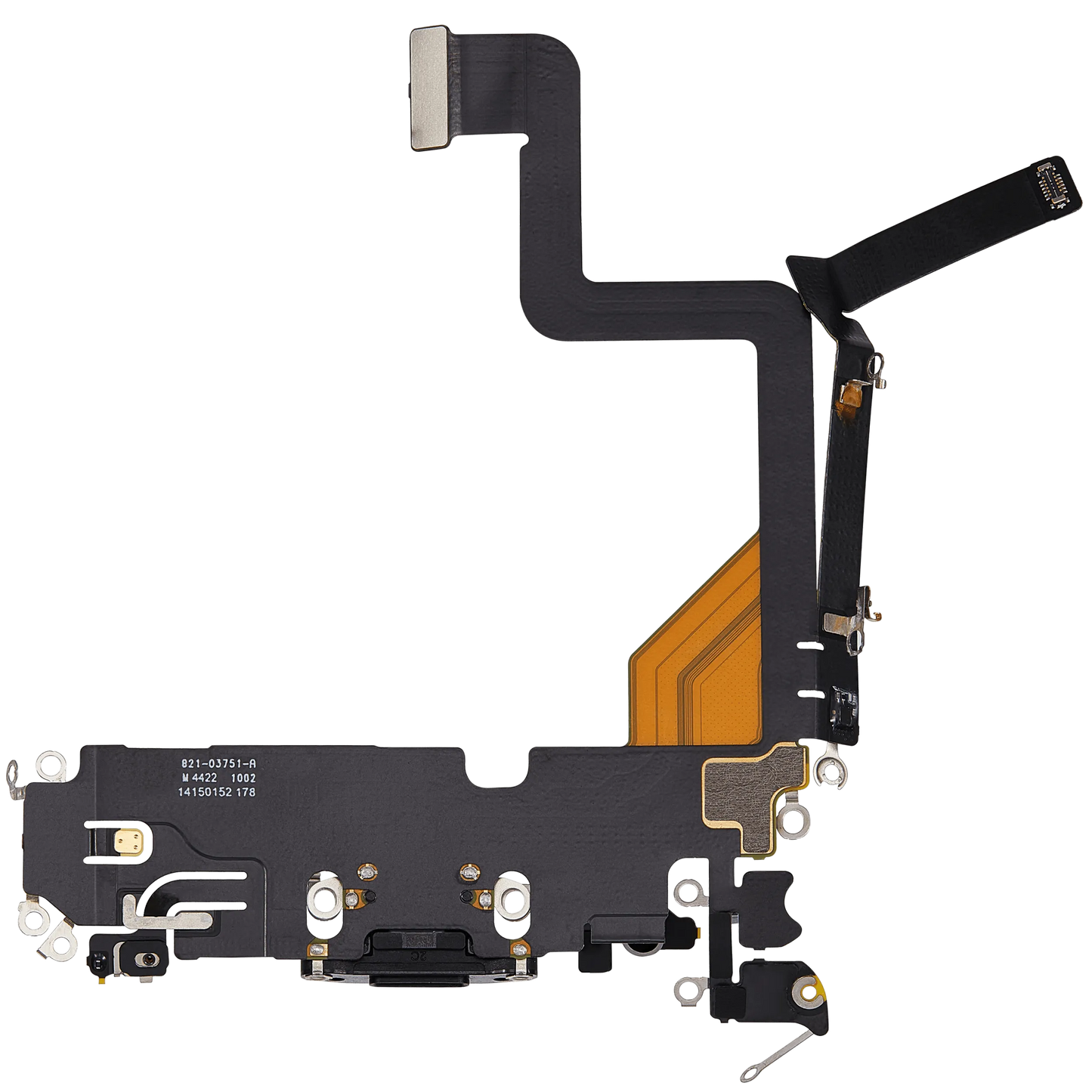 Charging Port Flex Cable For iPhone 14 Pro (Pull) (Silver)