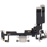 Charging Port Flex Cable For iPhone 14 (Pull) (Starlight)