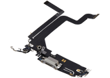 Charging Port Flex Cable For iPhone 14 Pro Max (Pull) (Silver)