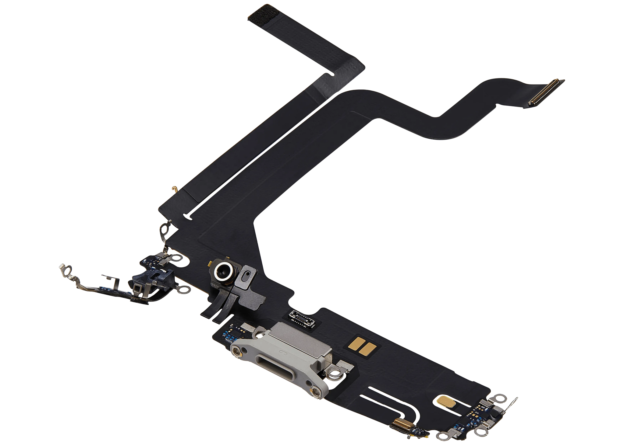 Charging Port Flex Cable For iPhone 14 Pro Max (Pull) (Silver)