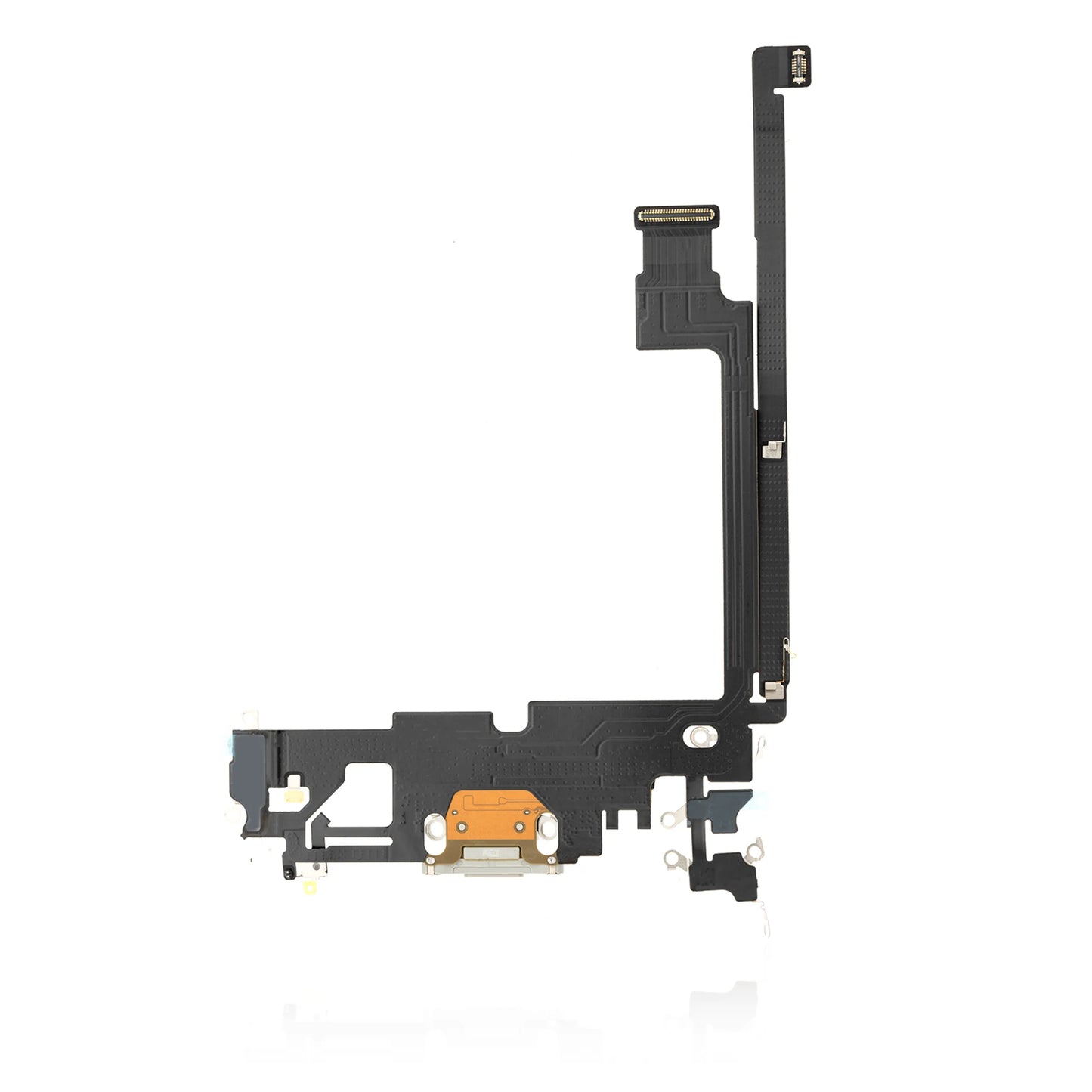 Charging Port Flex Cable For iPhone 12 Pro Max (Pull) (Silver)