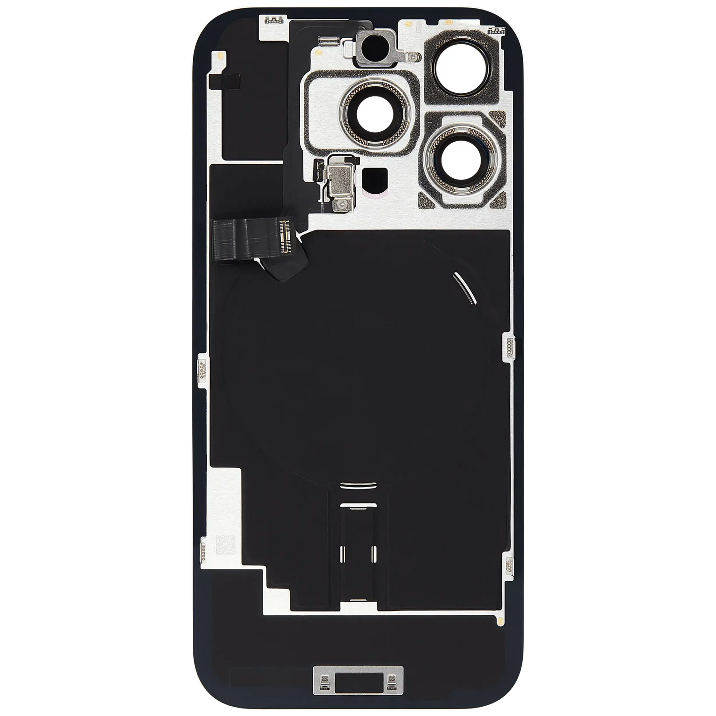 Back Glass w/ MagSafe Magnet & NFC & Flashlight Flex For iPhone 16 Pro (Pull) (White Titanium)