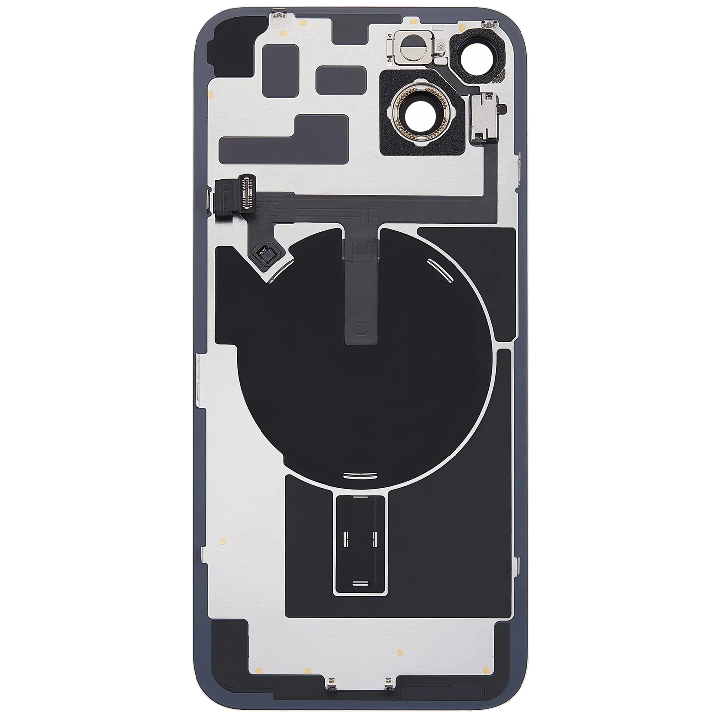 Back Glass w/ MagSafe Magnet & NFC & Flashlight Flex For iPhone 14 Plus (Pull) (Starlight)